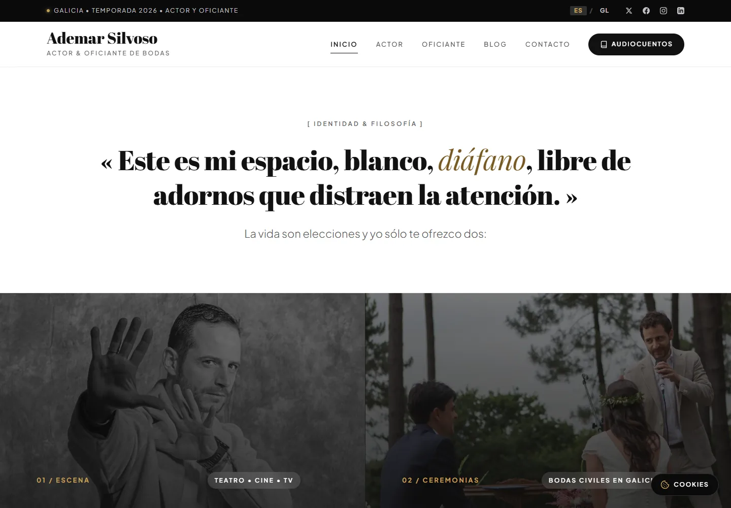 Vista de la web de Ademar Silvoso