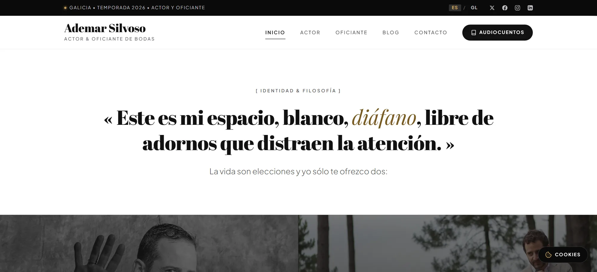 Portada de la web de Ademar Silvoso.