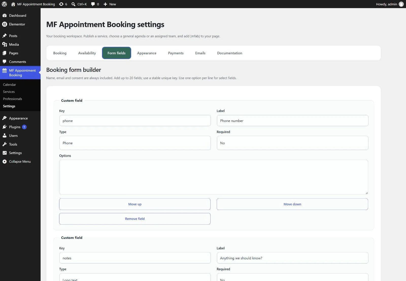 MF Appointment Booking — vista 3